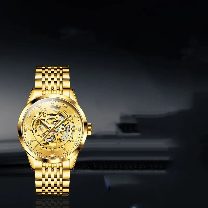 Fully Automatic Mechanical Hollowed Out Men's Watch - WAlMYe #