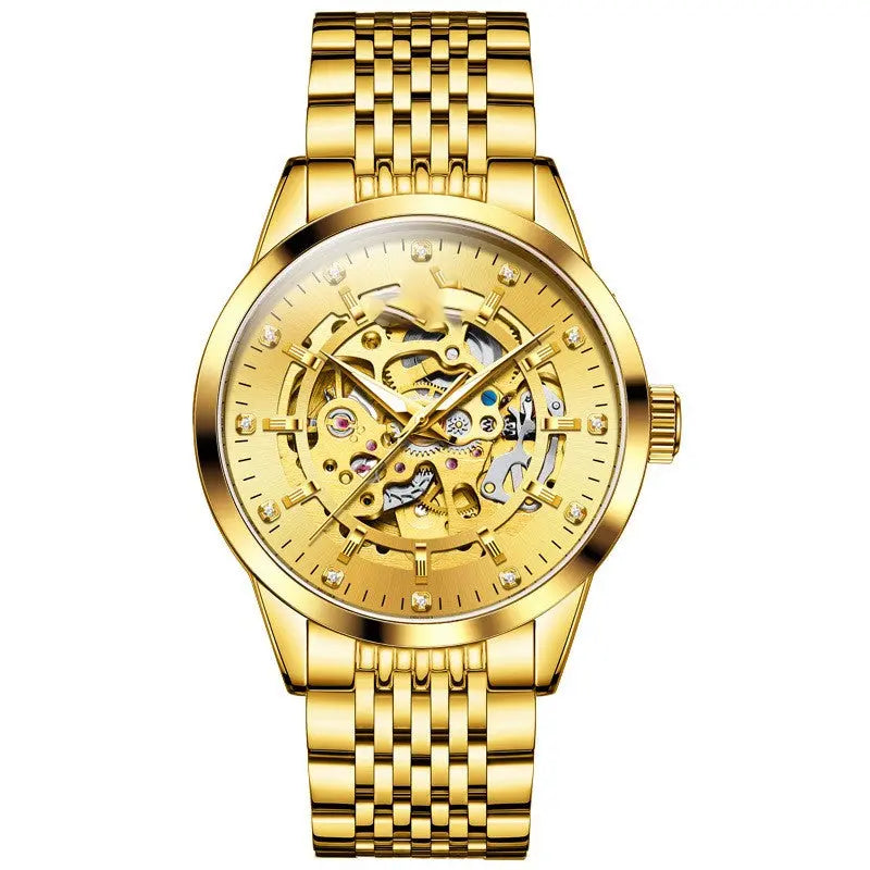 Fully Automatic Mechanical Hollowed Out Men's Watch - WAlMYe #