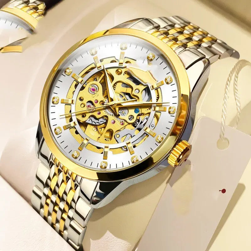 Fully Automatic Mechanical Hollowed Out Men's Watch - WAlMYe #
