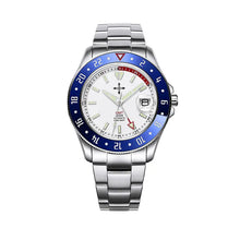 Load image into Gallery viewer, GMT Luminous Waterproof Sapphire Glass Stainless Steel Men&#39;s Watch - WAlMYe #
