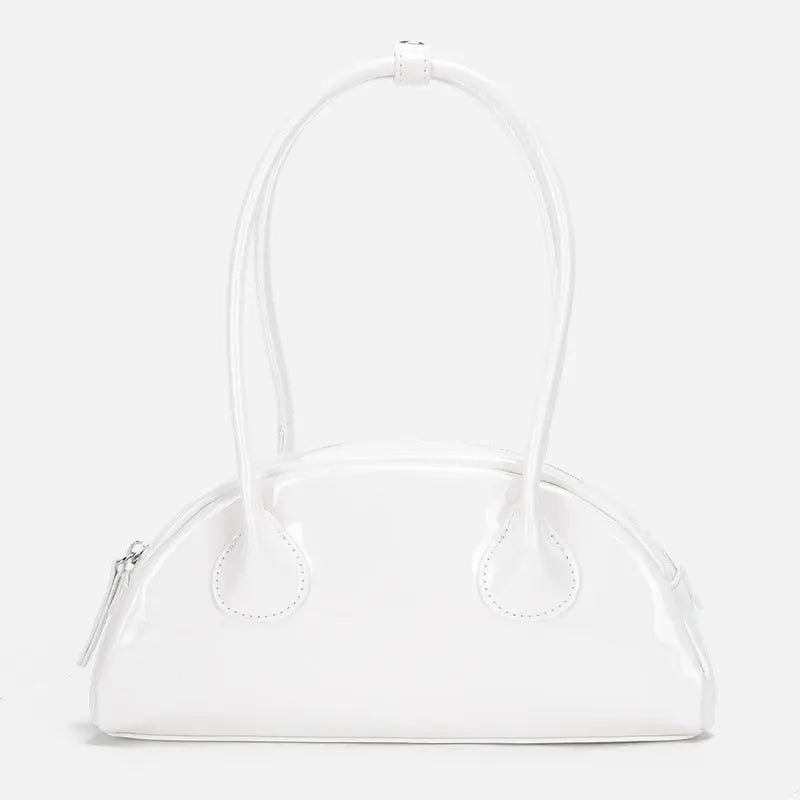 Half-round Shoulder Bag Is Versatile And Bright Face Long Handle Handbag - WAlMYe #