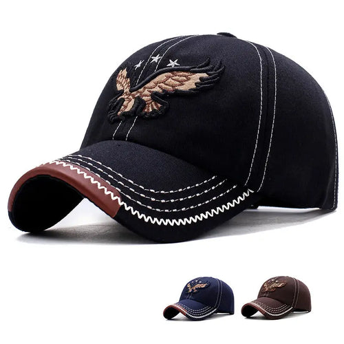 Hat Boy And Girl Sunshade Baseball Cap Eagle Embroidery Korean Style - WAlMYe #