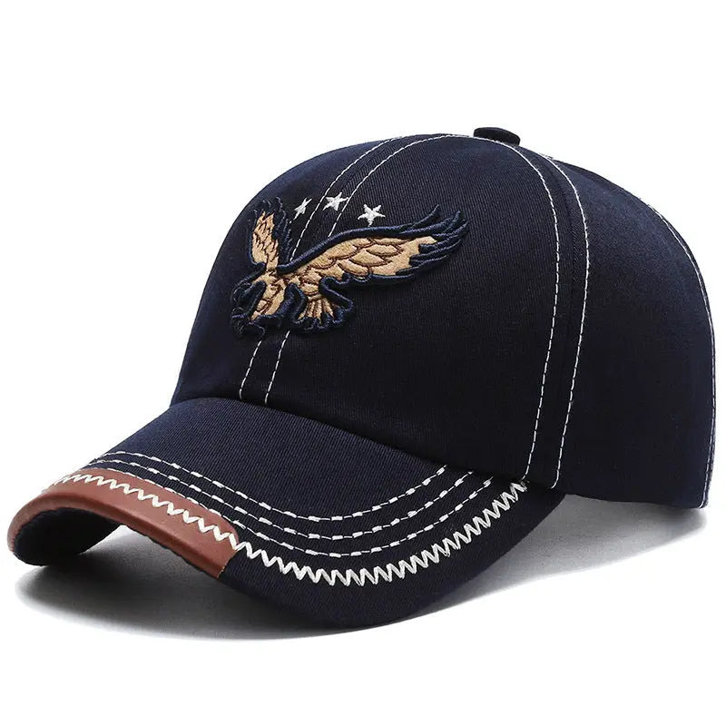 Hat Boy And Girl Sunshade Baseball Cap Eagle Embroidery Korean Style - WAlMYe #