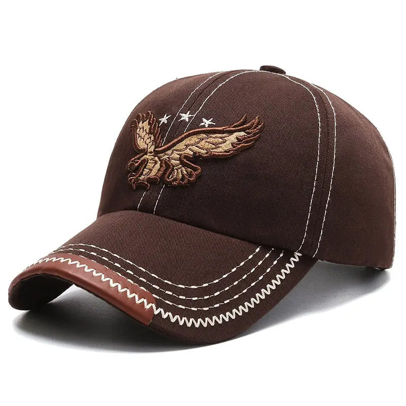 Hat Boy And Girl Sunshade Baseball Cap Eagle Embroidery Korean Style - WAlMYe #
