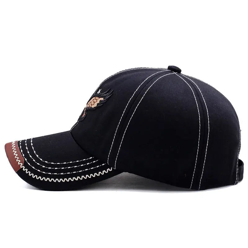 Hat Boy And Girl Sunshade Baseball Cap Eagle Embroidery Korean Style - WAlMYe #