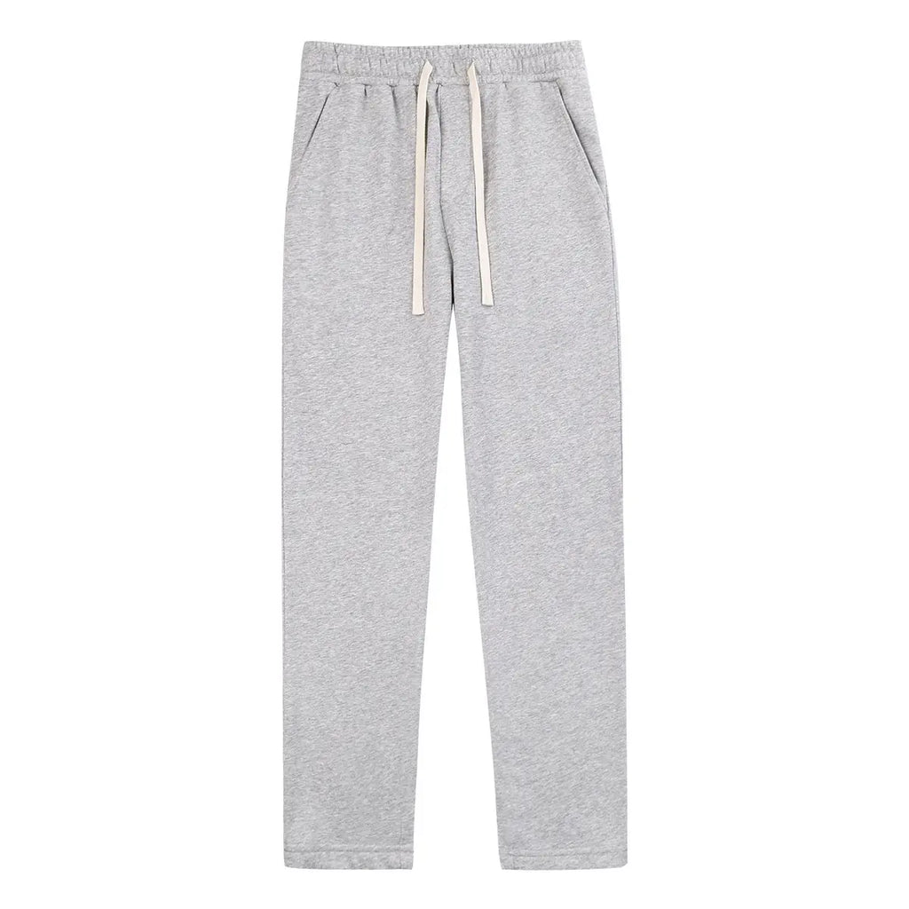 Heavyweight Cotton Straight Sweatpants Men's Vintage - WAlMYe #