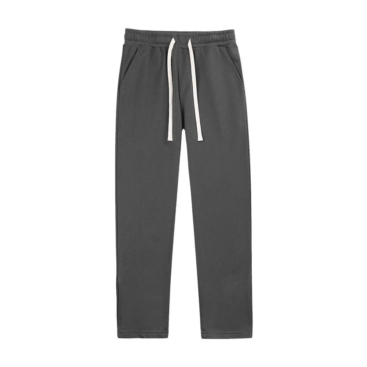 Heavyweight Cotton Straight Sweatpants Men's Vintage - WAlMYe #