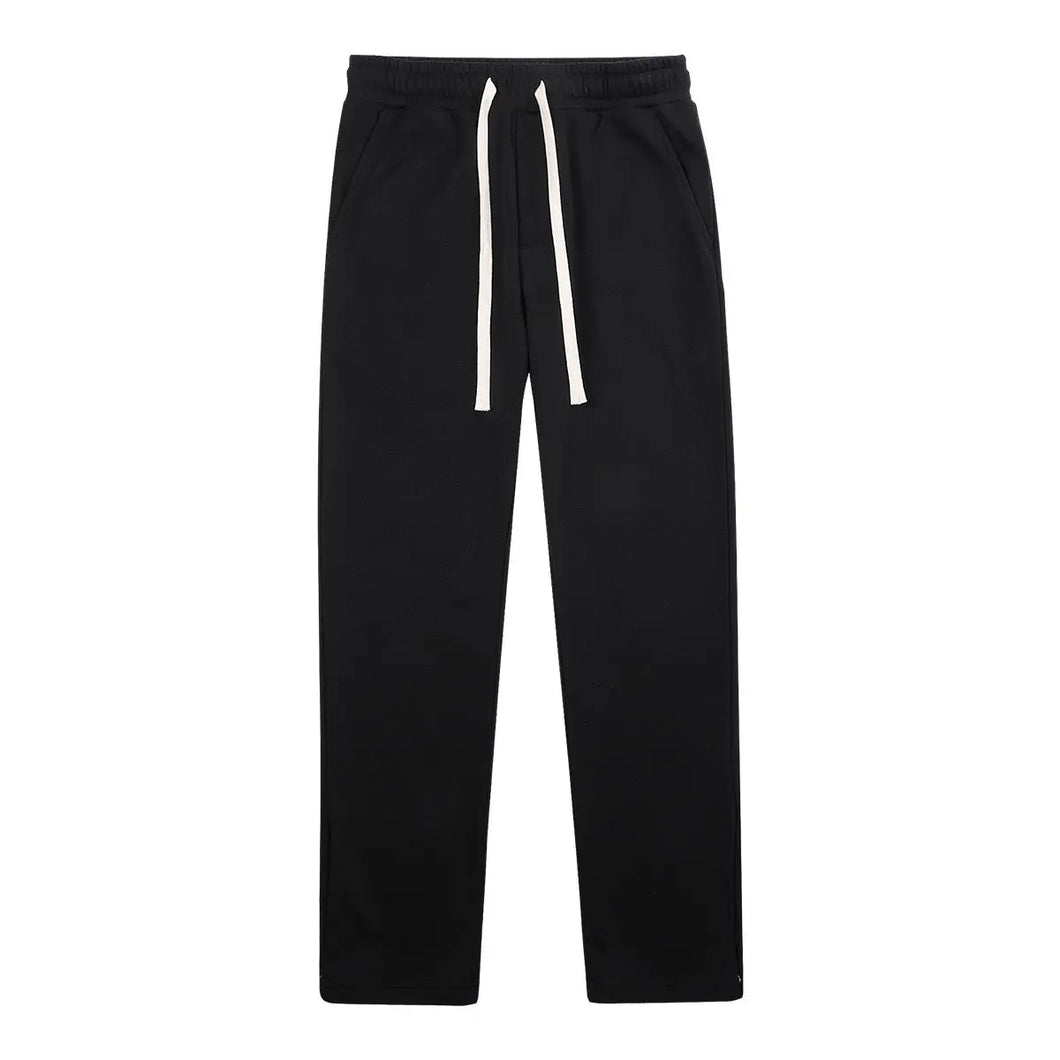 Heavyweight Cotton Straight Sweatpants Men's Vintage - WAlMYe #