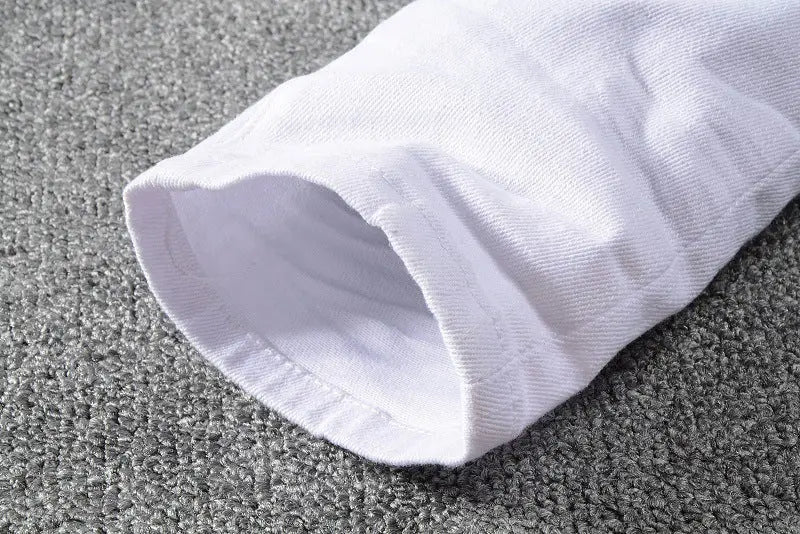 High Street Slim Fashion Men's Jeans Tear Patch - WAlMYe #