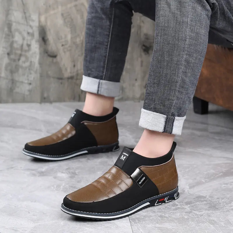 High-top Men's Shoes Casual Fashion Plus Size - WAlMYe #