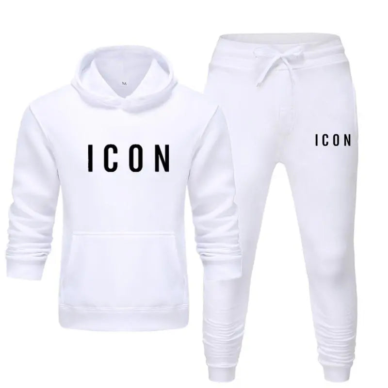 Hooded Sweater And Trousers Fleece Warm Suit - WAlMYe #