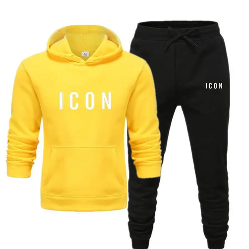 Hooded Sweater And Trousers Fleece Warm Suit - WAlMYe #