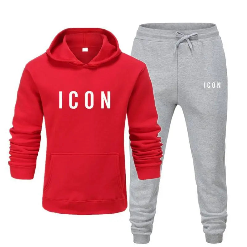 Hooded Sweater And Trousers Fleece Warm Suit - WAlMYe #