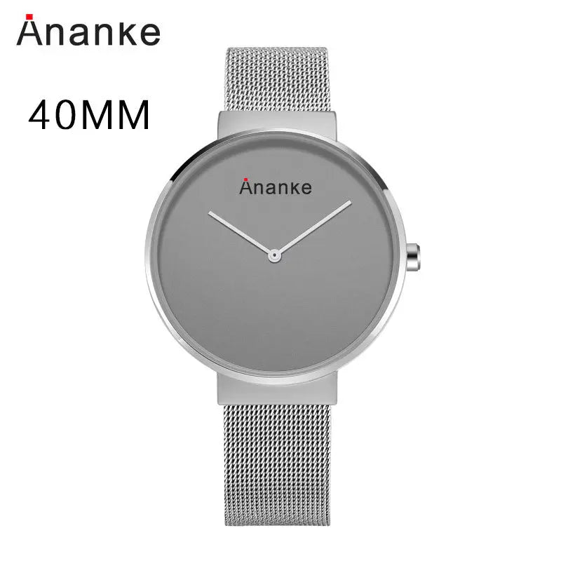 Hot Models Couple Watches A Pair Of Fashionable Watches Women's Mesh Strap Watches Men's - WAlMYe #