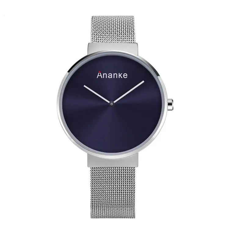 Hot Models Couple Watches A Pair Of Fashionable Watches Women's Mesh Strap Watches Men's - WAlMYe #