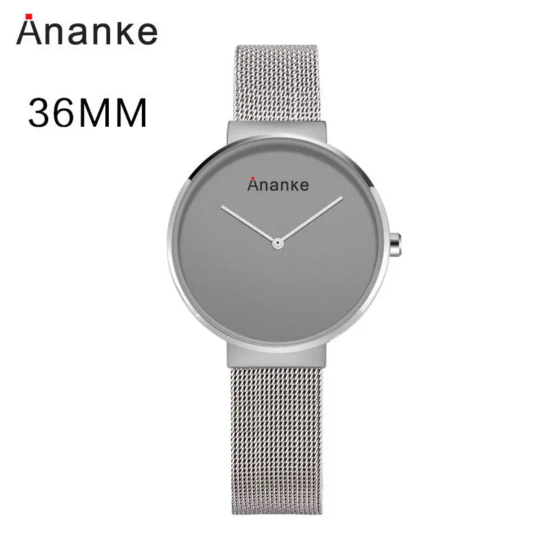Hot Models Couple Watches A Pair Of Fashionable Watches Women's Mesh Strap Watches Men's - WAlMYe #