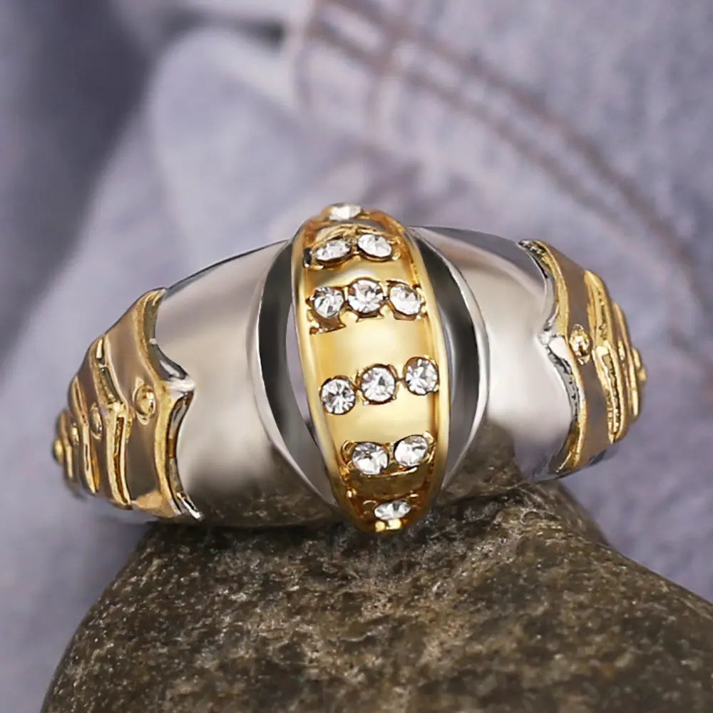 Hot Selling Gold Fish Mouth Shape Ring - WAlMYe #