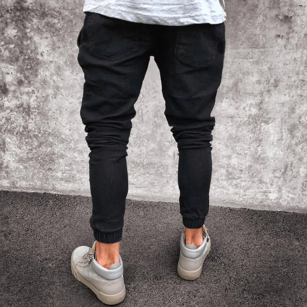 Jeans Men's Explosive Fashion Light Blue Skinny - WAlMYe #
