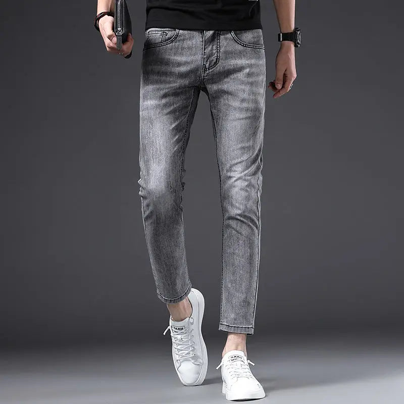 Jeans Men's Summer Thin Fit Straight Sleeve - WAlMYe #