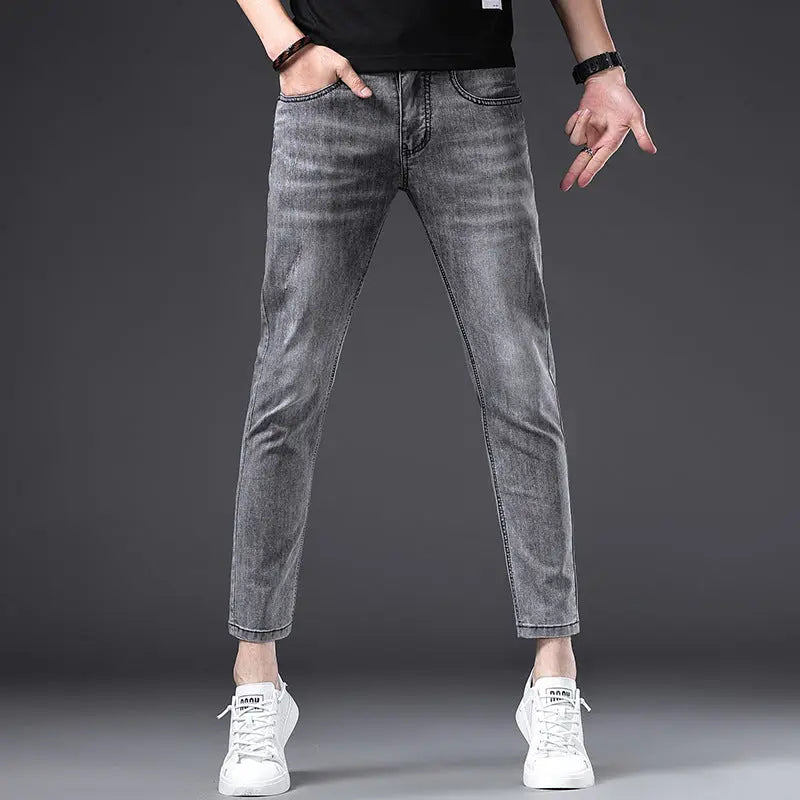 Jeans Men's Summer Thin Fit Straight Sleeve - WAlMYe #