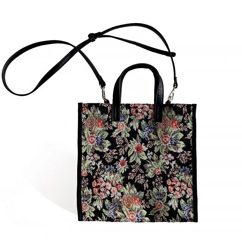 Ladies Shoulder Bags Crossbody Bags Canvas Bags Flower Shoulder Bags - WAlMYe #