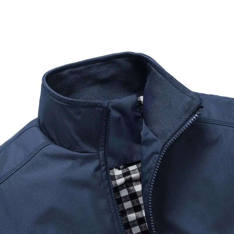 Large Size Stand Collar Men's Casual Jacket - WAlMYe #