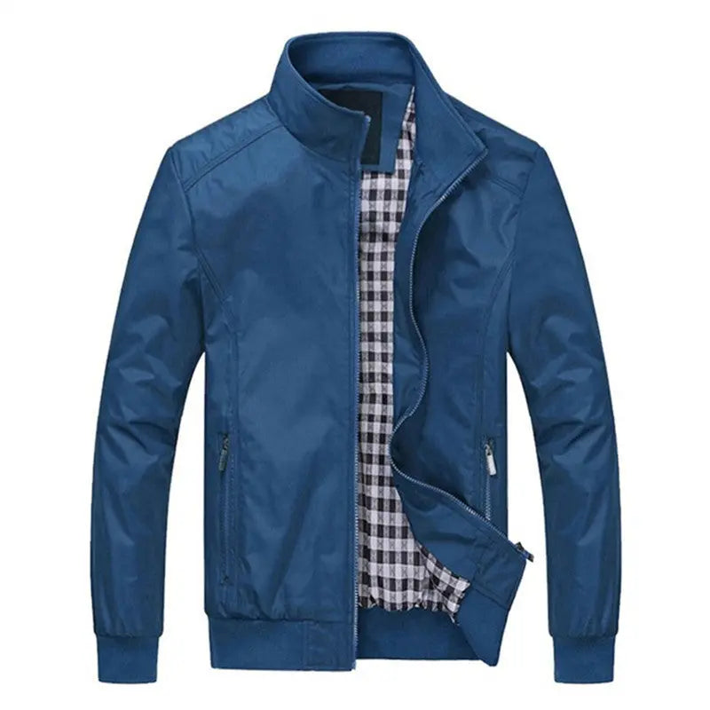Large Size Stand Collar Men's Casual Jacket - WAlMYe #