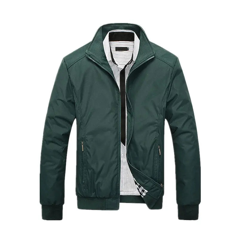 Large Size Stand Collar Men's Casual Jacket - WAlMYe #