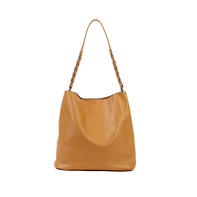 Leather Female Package Plant Tanned Cow Leather Large Capacity Handbag - WAlMYe #
