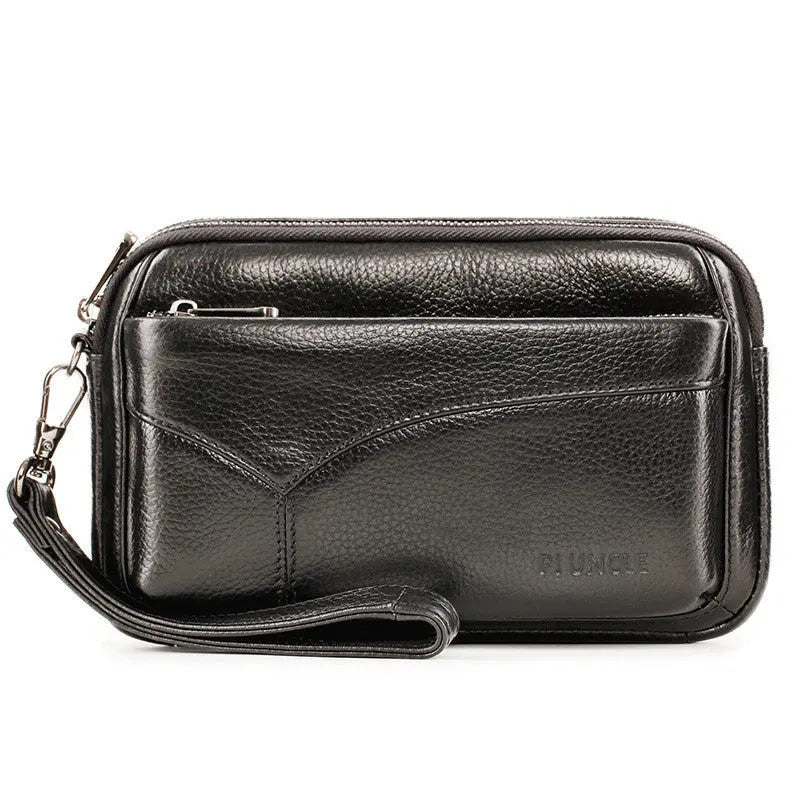 Leather Men's Hand Wallet Multifunctional Handle - WAlMYe #