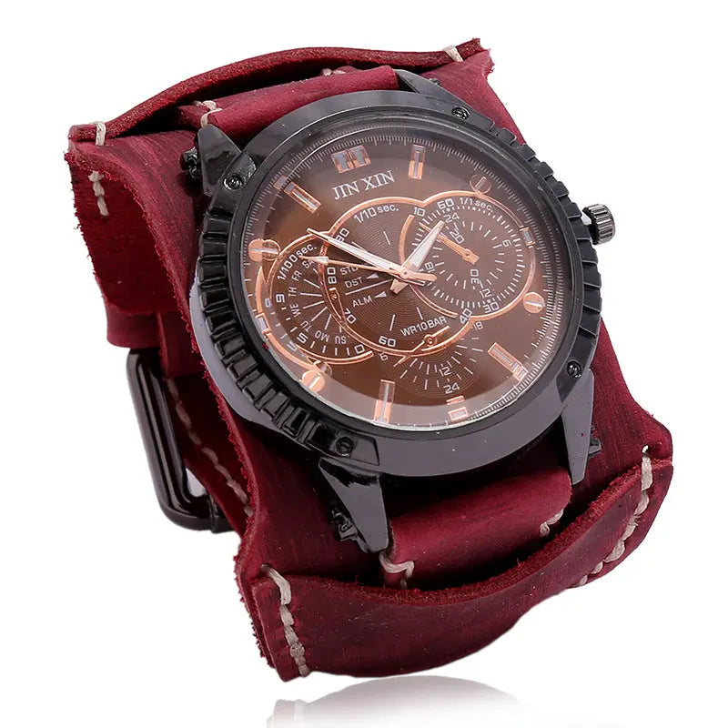 Leather Watch Personality European And American Punk - WAlMYe #