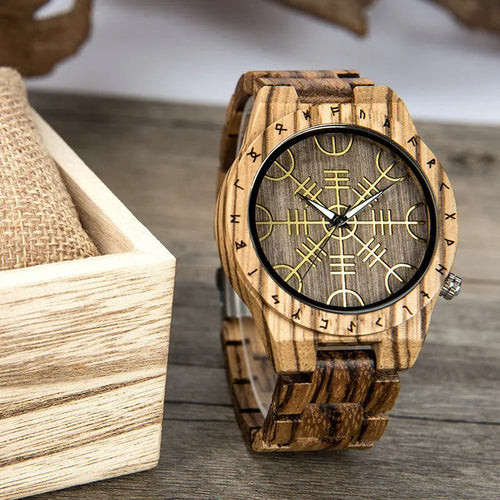 Leisure Ebony All Wood Watch - WAlMYe #