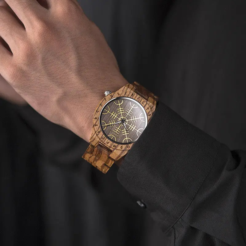 Leisure Ebony All Wood Watch - WAlMYe #