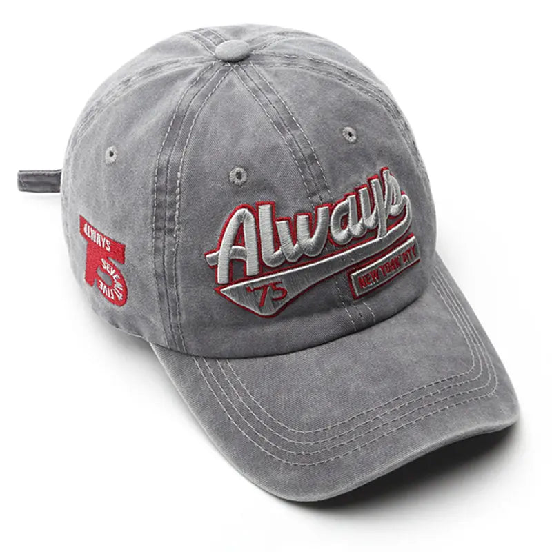 Letter Embroidery Baseball Cap Adjustable Size For Running Sports Workouts And Outdoor Activities Hat - WAlMYe #