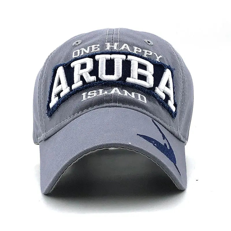 Letter Shark Embroidered Baseball Cap Duck Tongue - WAlMYe #