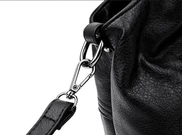 Lightweight Splicing Soft Leather Large Capacity Fashionable Mother Bag - WAlMYe #