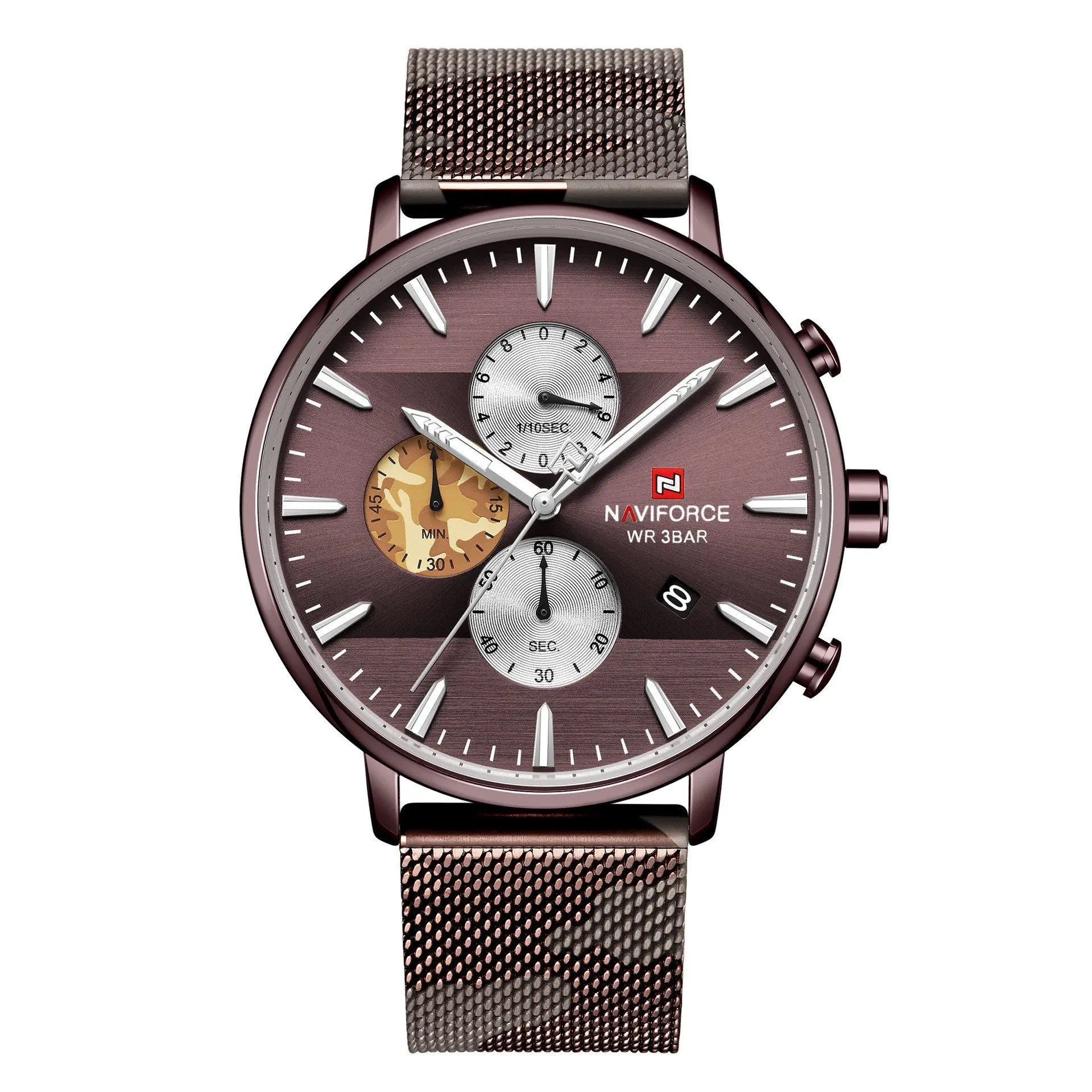 Lingxiang 9169 Mesh Strap Watch Camouflage Strap Men'S Watch Waterproof Quartz Six-Hand Quartz Watch - WAlMYe #
