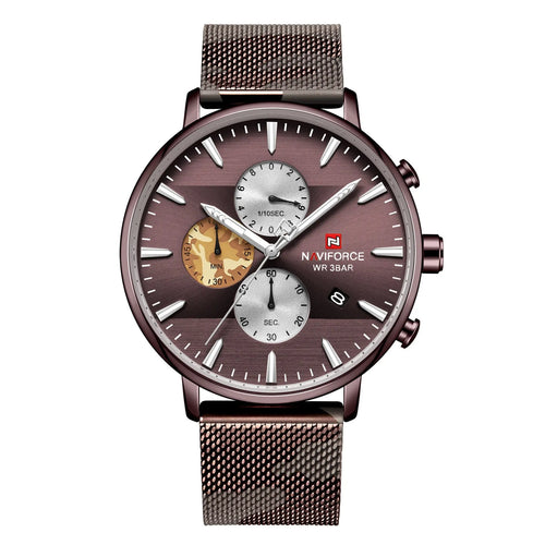 Lingxiang 9169 Mesh Strap Watch Camouflage Strap Men'S Watch Waterproof Quartz Six-Hand Quartz Watch - WAlMYe #