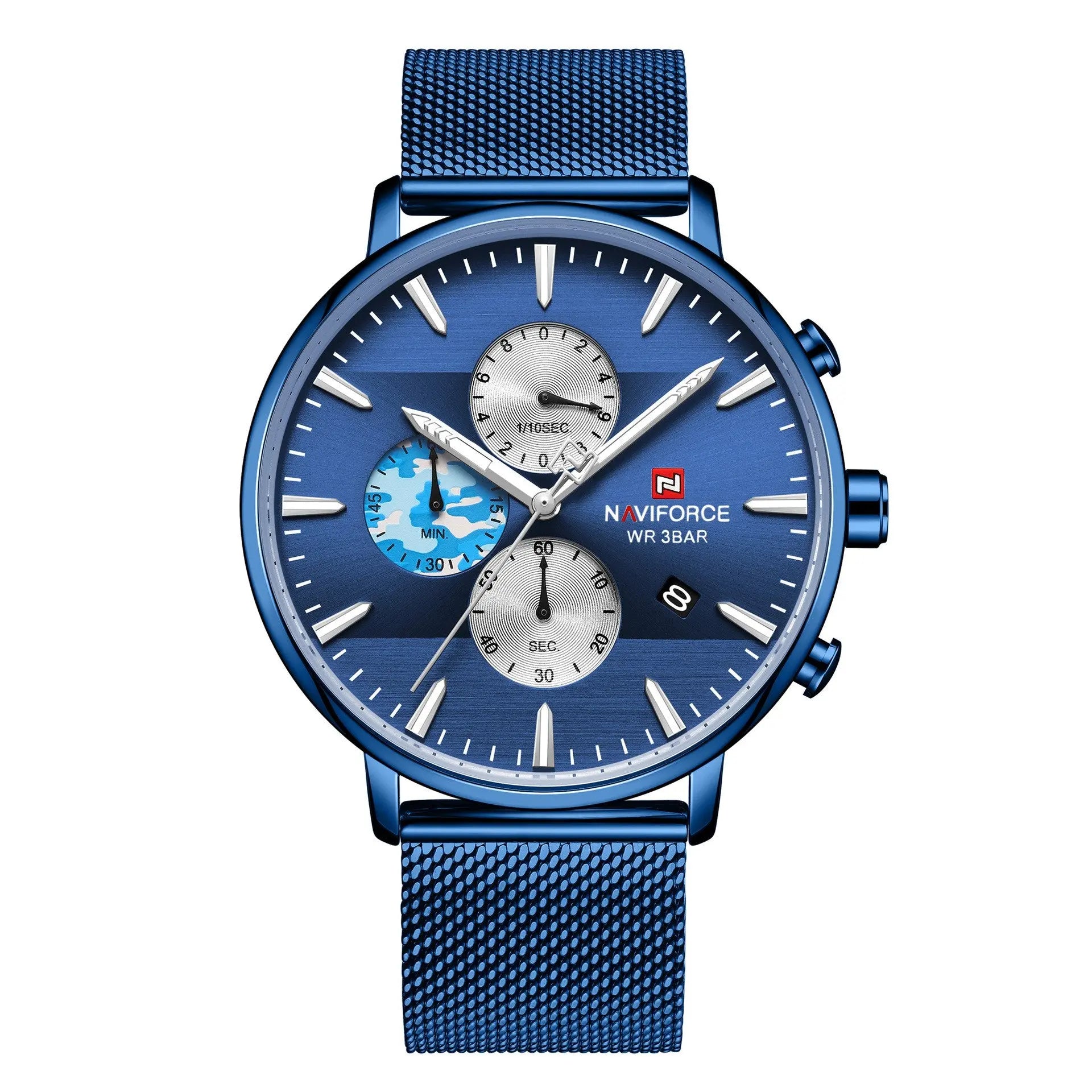 Lingxiang 9169 Mesh Strap Watch Camouflage Strap Men'S Watch Waterproof Quartz Six-Hand Quartz Watch - WAlMYe #