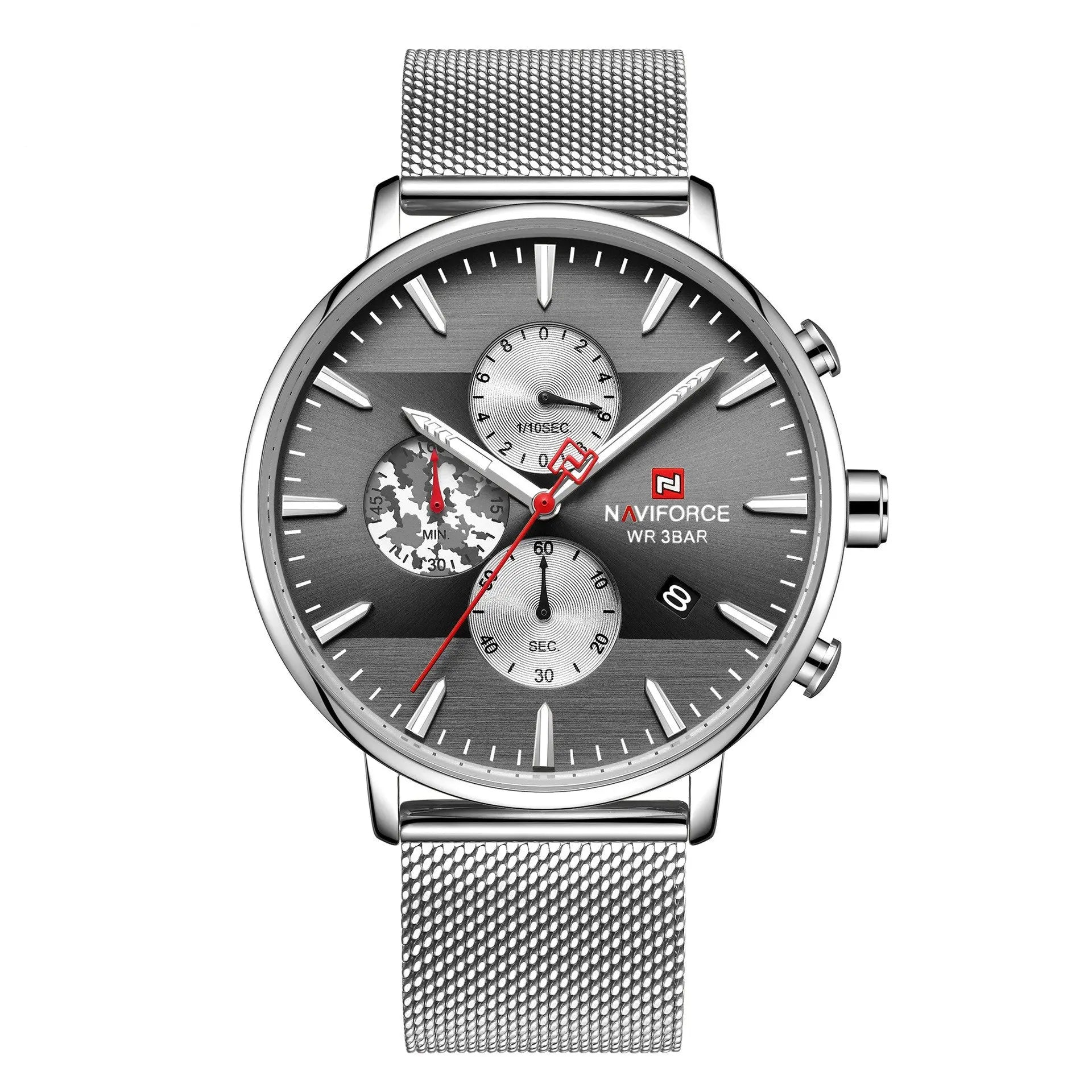 Lingxiang 9169 Mesh Strap Watch Camouflage Strap Men'S Watch Waterproof Quartz Six-Hand Quartz Watch - WAlMYe #