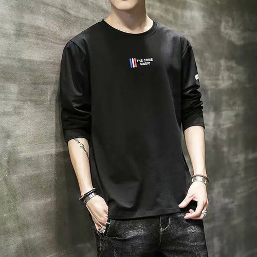 Long-sleeved T-shirt Men's Autumn Simple Loose Bottoming Shirt Autumn Clothes - WAlMYe #