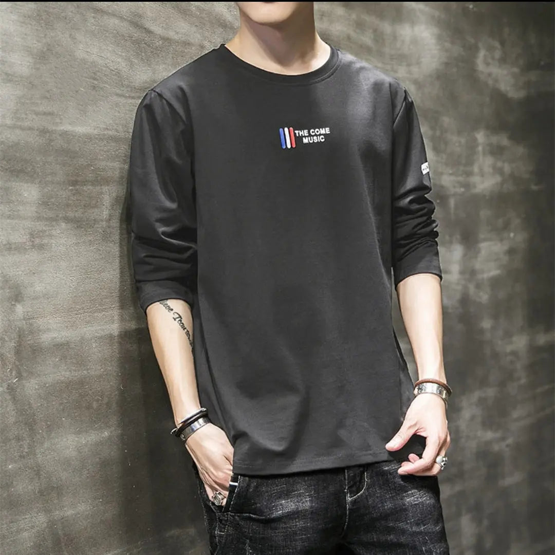 Long-sleeved T-shirt Men's Autumn Simple Loose Bottoming Shirt Autumn Clothes - WAlMYe #