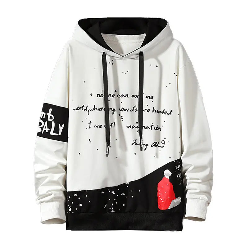 Loose Hooded Long Sleeve Sweater Men's Dress Men's Coat - WAlMYe #