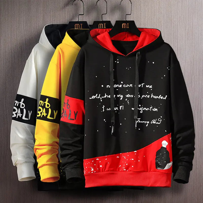 Loose Hooded Long Sleeve Sweater Men's Dress Men's Coat - WAlMYe #