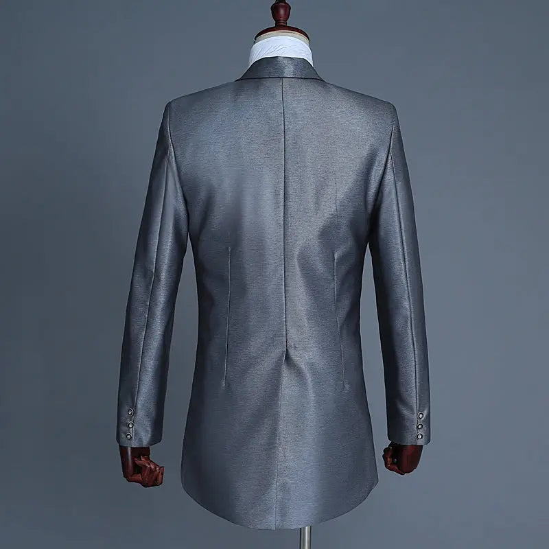 Male Dress Wedding Photo Groom Small Tuxedo Suit Suit - WAlMYe #