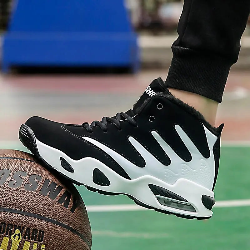 Men Sneakers Winter Plush Snow Boots Man Air Cushion Sport Shoes Zapatillas Hombre Deportiva Outdoor Men's Hiking Trekking Shoes - WAlMYe #