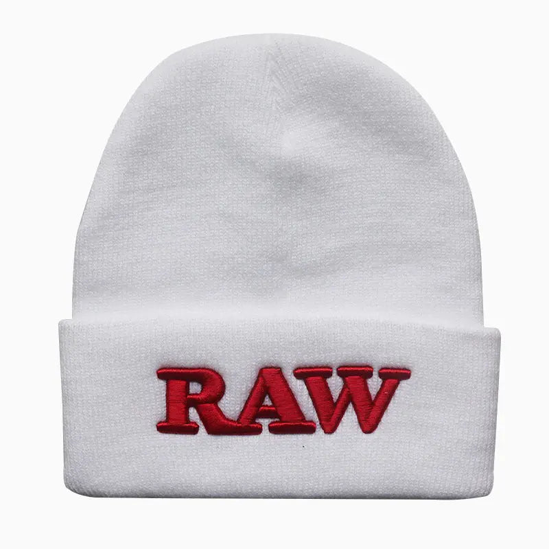 Men's And Women's Autumn And Winter Letters RAW Embroidery Knitted Hat - WAlMYe #