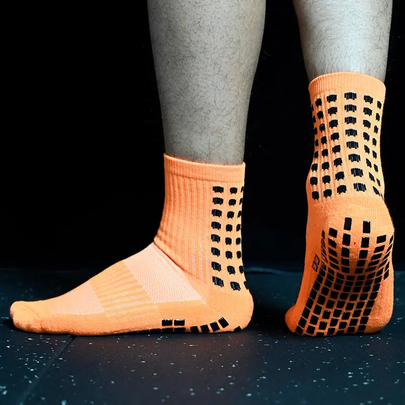 Men's And Women's Long Tube Rubber Bottom Non-Slip Sports Short Socks - WAlMYe #
