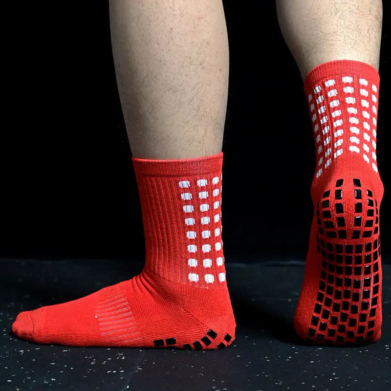 Men's And Women's Long Tube Rubber Bottom Non-Slip Sports Short Socks - WAlMYe #
