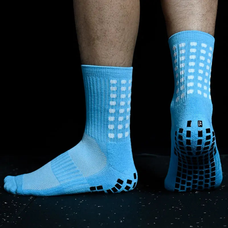 Men's And Women's Long Tube Rubber Bottom Non-Slip Sports Short Socks - WAlMYe #